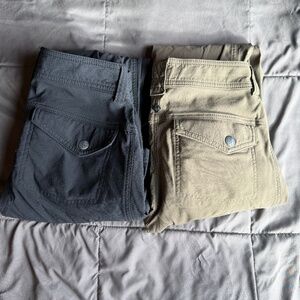 TWO PAIRS prana pants size2